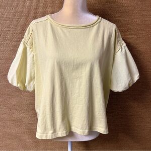 Free People We The Free Top Womens XS Oversized Yellow